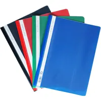 Flat files A4 size, plastic,  12 pcs.in a pack.