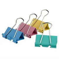 Binder clip, 25 mm, efficiently binds from 60 to 90 pages, 12 pieces in a pack.