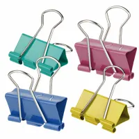 Binder clip, 32 mm, efficiently binds from 90 to 120 pages, 12 pieces in a pack.