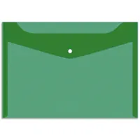 Թղթապանակ կոճակով, A4 ֆորմատի, թափանցիկ, կանաչ