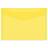 Թղթապանակ կոճակով, A4 ֆորմատի, թափանցիկ, դեղին