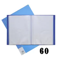 Display book with 60 transparent pocket-files, A4 format