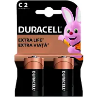 Alkaline batteries, heavy duty,С, 1.5 V, R14, 2 pcs