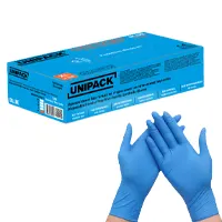 Gloves disposable, 50 pair, blue, S - size.