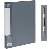 Folder with spring binder A4, 700 microns, grey.