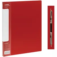 Folder with spring binder A4, 700 microns, red.