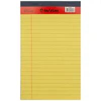 Legal pad, lined, 40 perforated pages, А4, yellow,