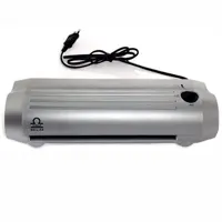 A4 Laminator: Laminating width - 240mm, speed - 0,3 m/min, thickness - max 0,8mm. Temp. range 50-130 C. Worming time 8-15 min.