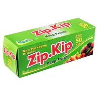 Zip lock bags for food, 18 x 20 cm, 40 pieces, white.