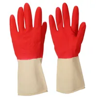 Household gloves, firm rubber with seamy surface for easy use, M - size.