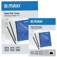 Binding cover transparent, A3, thickness 150 mircon, 100 pcs in a pack.