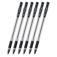 Ball pen, with elastic holder Cello Finegrip, black