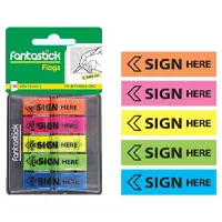 Էջանիշ կպչուն, 20մմ x 50մմ, 5 գույն  50-ական էջ