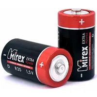 Batteries zinc chloride, heavy duty,D, 1.5 V, R20, 2 pcs.