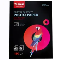 Photopaper glossy,  A3 size ( 42 x 30 cm ), 180 gsm, 20 sheets.