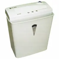 Paper shredder with wastebin SC0540, shreds paper into unreadable 6mm strips; 220 mm wide paper entry slot, auto start / stop.