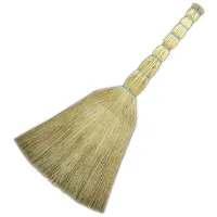 Straw broom.