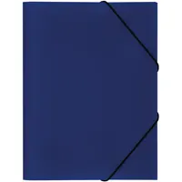 Action case with elastic bands, A4 format, blue