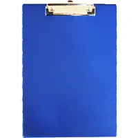 Clipboard A4, with clip on top, blue