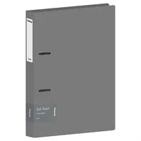 2 "O" type plastic ring binder, A4, "Soft Touch", 4cm, grey