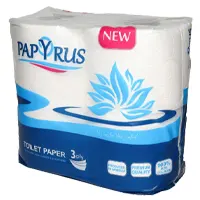 Toilet paper, 4 rolls, 160 sheets, 9.7*12.4 cm sheet size, 20.5 m per roll.