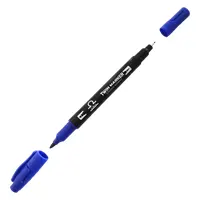 Twin CD marker, writing thickness 0.4 mm / 0.1 mm, blue.